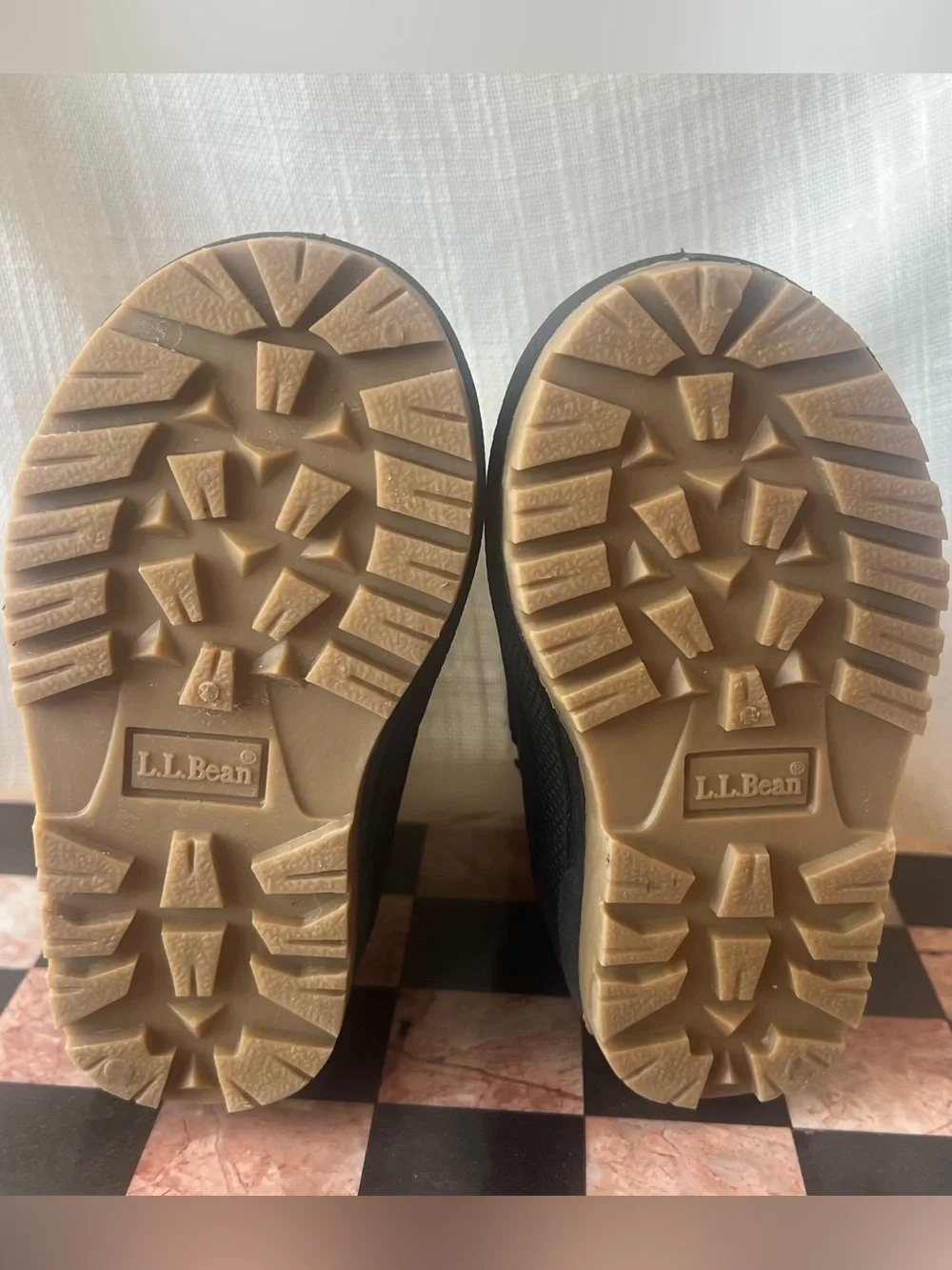 L.L. Bean Kids Navy and Black Waterproof Winter Boots